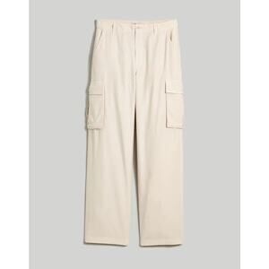 Madewell Ivory Low Slung Cargo Straight Leg Pants Size 32